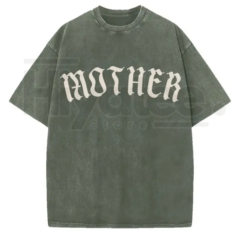 Mother Gothic Graphic T-Shirt – Old English Oversized Alternative Streetwear Tee