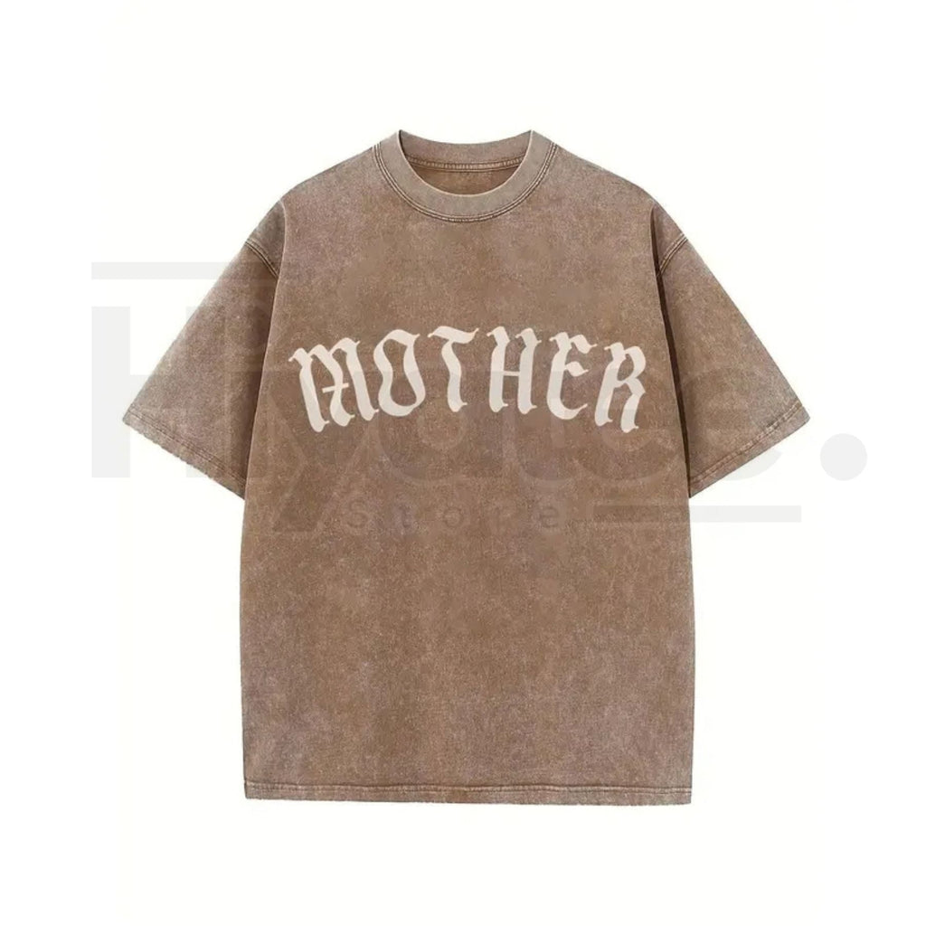 Mother Gothic Graphic T-Shirt – Old English Oversized Alternative Streetwear Tee