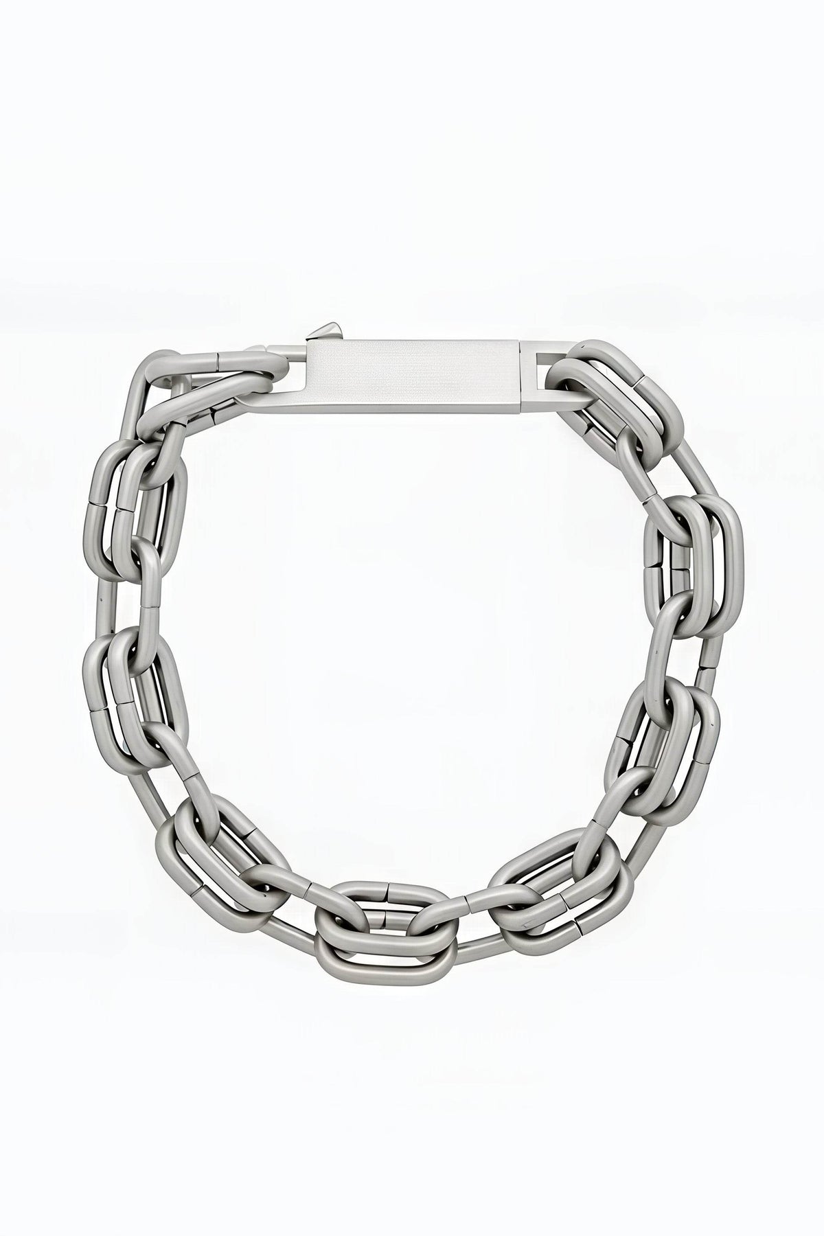 Chunky Metal Chain Necklace - Industrial Unisex Statement Piece