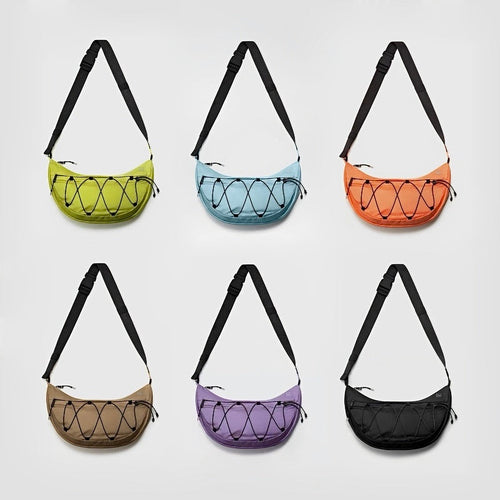 Airy Nylon Crescent Sling Bag