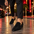 Mens Loafers - Spiked Dress shoes.  Statement piece.  Bold and Risky but Sexy and Memorable for the moments that matter.